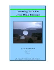 GBT Observing Guide - National Radio Astronomy Observatory ...