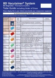 Bd Vacutainer Order Of Draw Chart