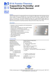 P14 Femto-Thermo Capacitive Humidity - IST AG Innovative Sensor ...
