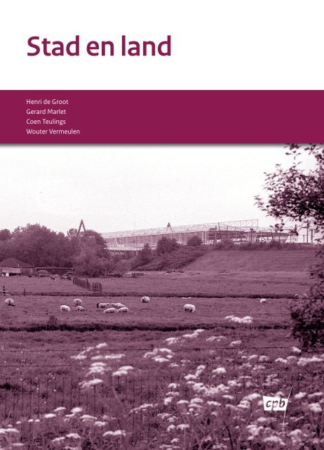 [PDF] Stad en land - Centraal Planbureau