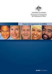 Case management in DIMA - Department of Immigration and ...