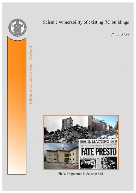 Seismic Vulnerability Of Existing Rc Buildings Dipartimento Di