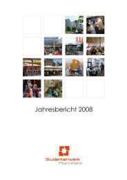 Jahresbericht 2008 Studentenwerk Mannheim