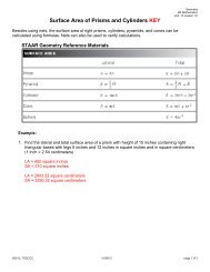 Staar Geometry Formula Chart