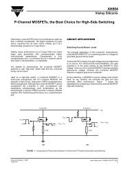 AN804 P-Channel MOSFETs, the Best Choice for High ... - Vishay