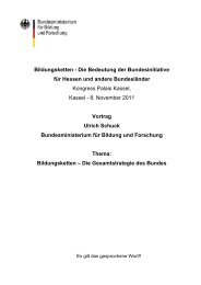 Bildungsketten - Die Bedeutung der Bundesinitiative fÃ¼r ... - OloV