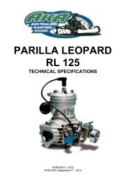 PARILLA LEOPARD RL 125 V 4 - Australian Karting Association