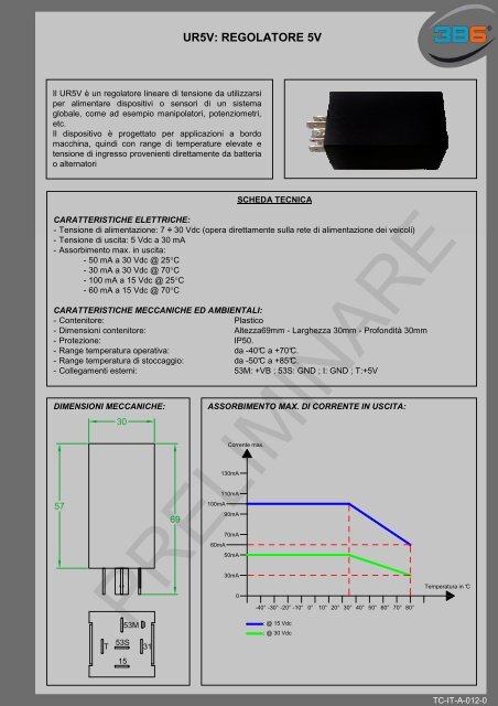 UR5V: REGOLATORE 5V - 3b6.it