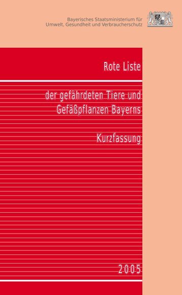 Rote Liste - Bund Naturschutz in Bayern e.V. Kreisgruppe Starnberg