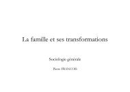 La famille et ses transformations - pierrefrancois