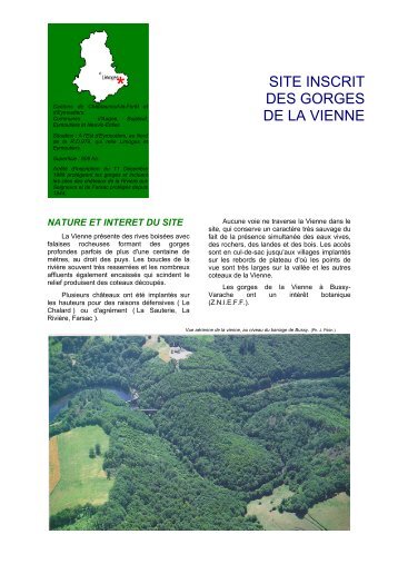 SITE INSCRIT DES GORGES DE LA VIENNE