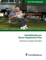 UnitedHealthcareÂ® Senior Supplement Plan - Uhcretiree.com