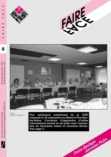 Faire Face, Ausgabe/Edition 6-1999 - ASPr-SVG