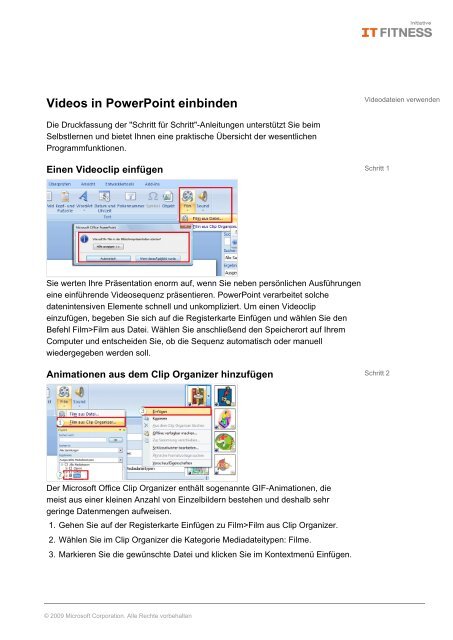 Videos in PowerPoint einbinden