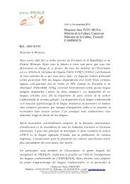 Lettre ouverte de lÂ´association Avec Douala - Peuple sawa