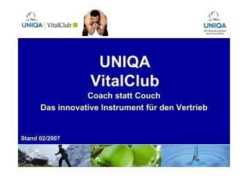 UNIQA VitalClub - WMD Brokerchannel