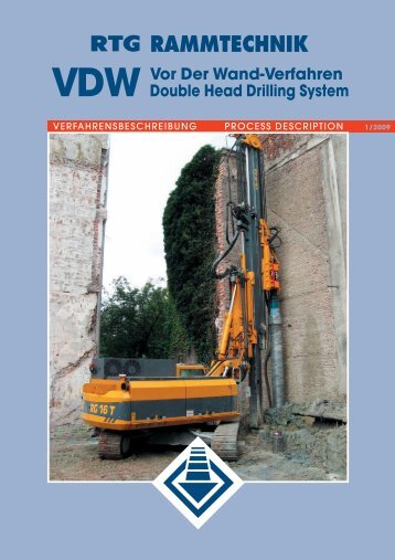 VDW Vor Der Wand-Verfahren Double Head ... - AGD Equipment