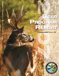 DEER PROGRAM REPORT DEER ROGRAM REPORT