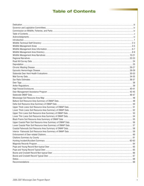 DEER PROGRAM REPORT DEER ROGRAM REPORT