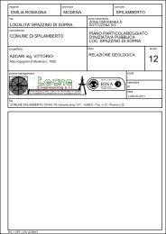 Relazione geologica - Comune di Spilamberto