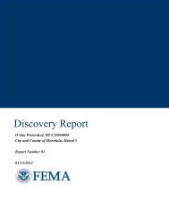 Honolulu Discovery Report - FEMA Region 9