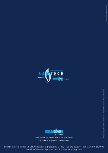 SAMTECH srl, via Mameli 54, 35020 Albignasego (Padova) Italy ...