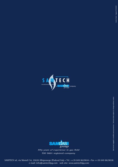 SAMTECH srl, via Mameli 54, 35020 Albignasego (Padova) Italy ...