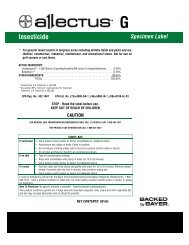 Allectus G insecticide specimen label - FMC Professional Solutions