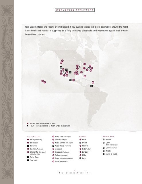 1997 Annual Report - Four Seasons Hotels and Resorts