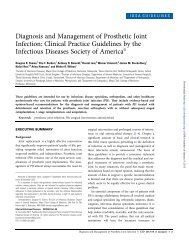 Diagnosis and Management of Prosthetic Joint Infection: Clinical ...