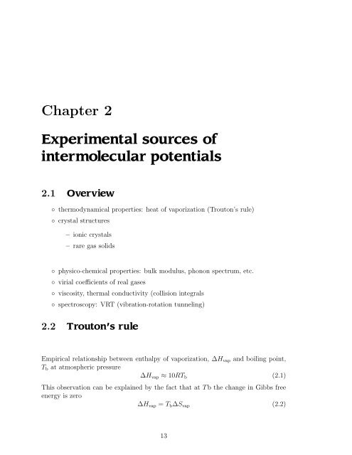 Intermolecular forces - CRM2