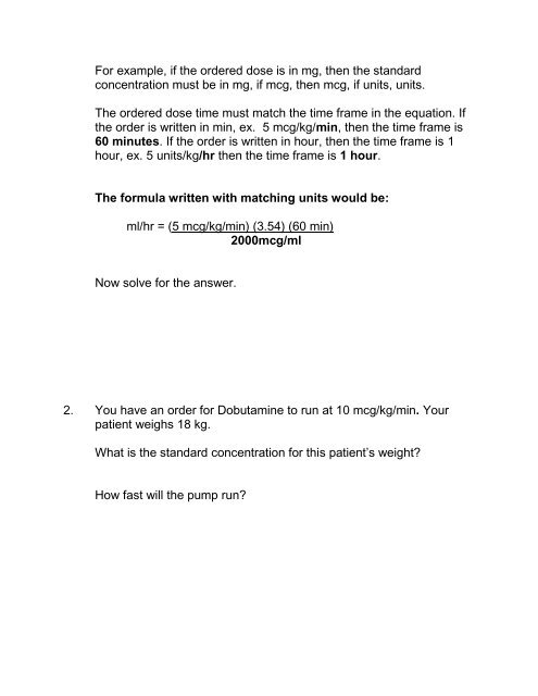 Medication Calculation Practice Problems