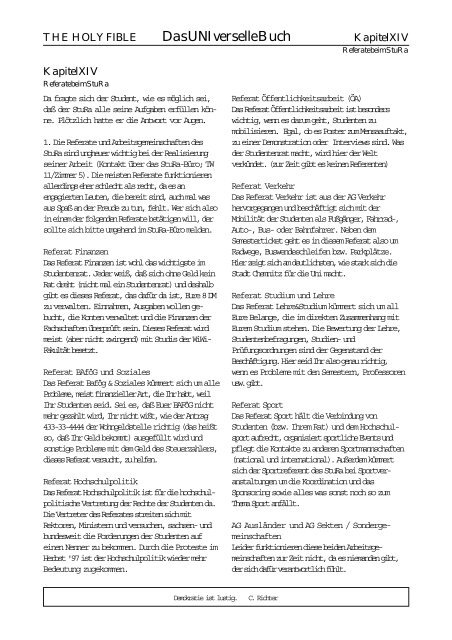 Vorbuch Die FIBEL! - StuRa - TU Chemnitz