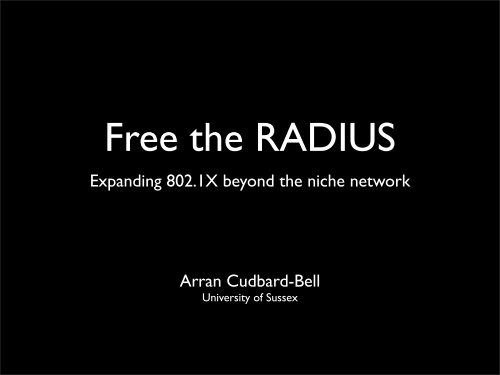 Free the RADIUS