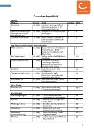 Presseschau August 2013 - cambio CarSharing