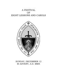 Advent Lessons and Carols - The Hill School