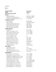 270D LC Specs - West Side Tractor Sales