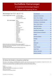 Suchebiete Kleinanzeigenzeitung Berlin Kostenlose Kleinanzeigen