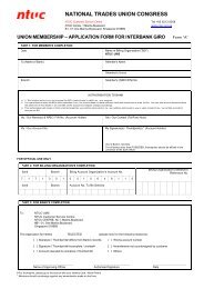 UXS Service Request Form - NTUC