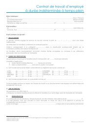 CONTRAT DE TRAVAIL D'EMPLOYE A DUREE ... - UCM