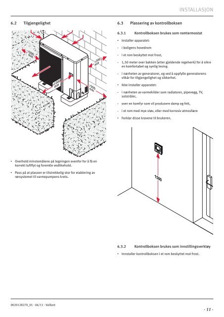 Installasjon geoTHERM VWL - Vaillant