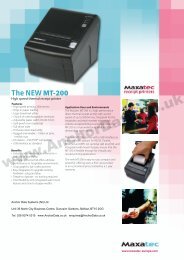 Maxatec MT-200 Thermal Receipt Printer - Anchor Data Systems