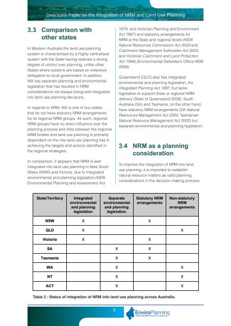 Directions Paper - Western Australian Planning Commission