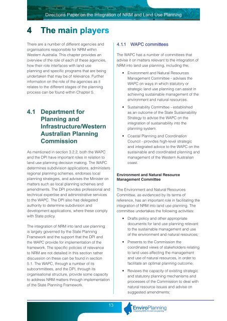 Directions Paper - Western Australian Planning Commission