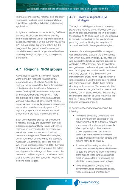 Directions Paper - Western Australian Planning Commission