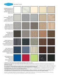 High Pressure Laminate Color Guide - Bobrick