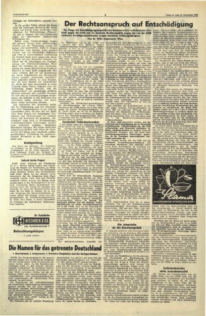 9065 Anträge unerledigt - Sudetenpost