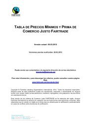 tabla de precios mÃ­nimos y prima de comercio justo fairtrade - CEI