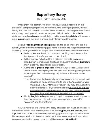 expository essay for jss3