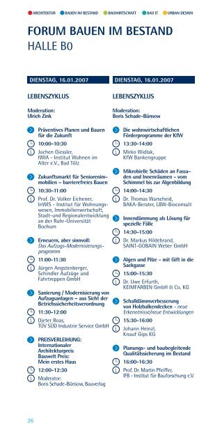 RAHMENPROGRAMM - Bundesarbeitskreis Altbauerneuerung e.V.